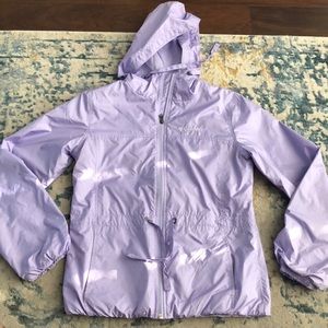 Lavender rain coat wind breaker